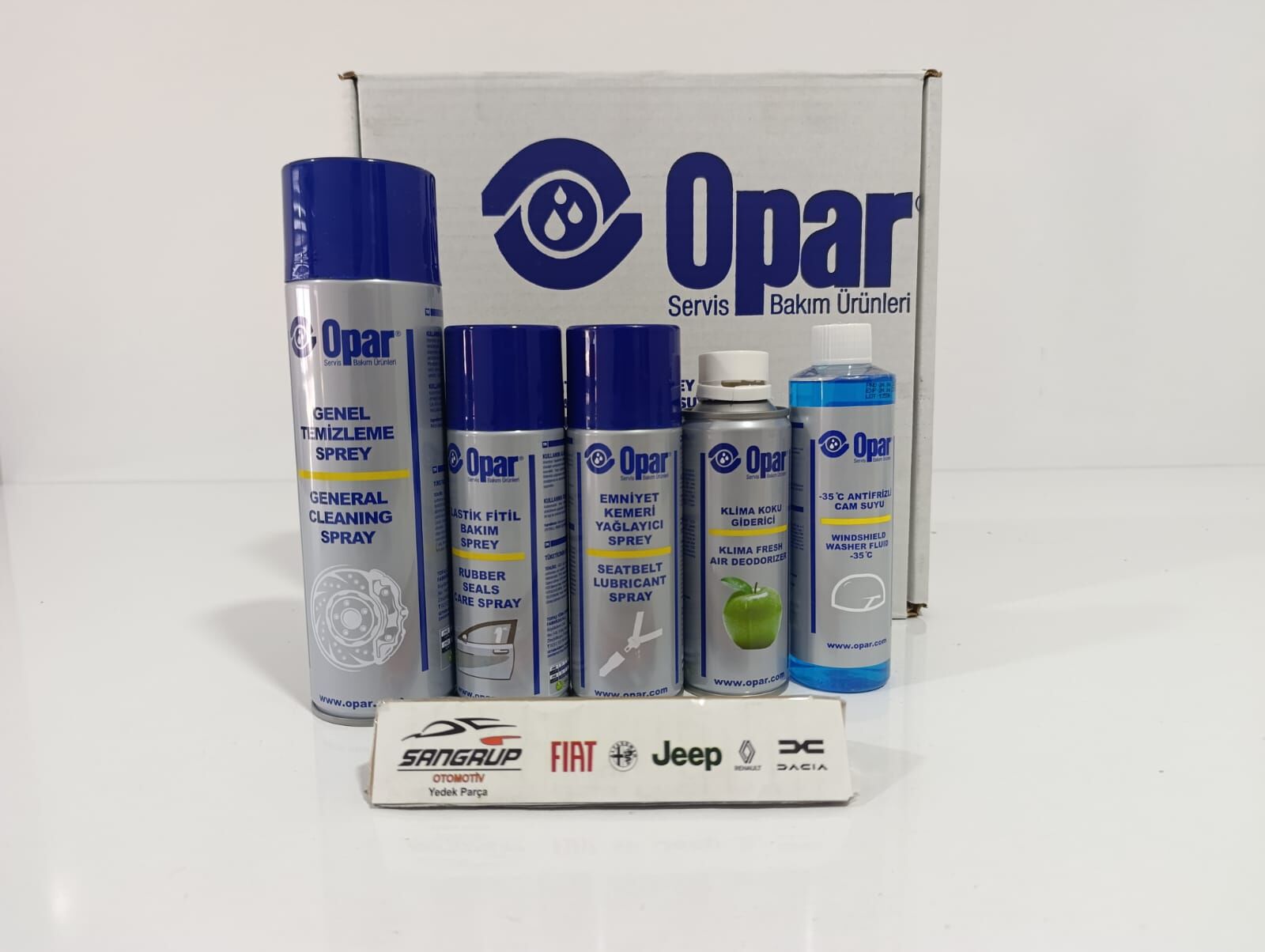 Genel Bakım Seti - Lastik Tamir Kiti Klima Kokusu Emniyet Kemer Spreyi Cam Suyu