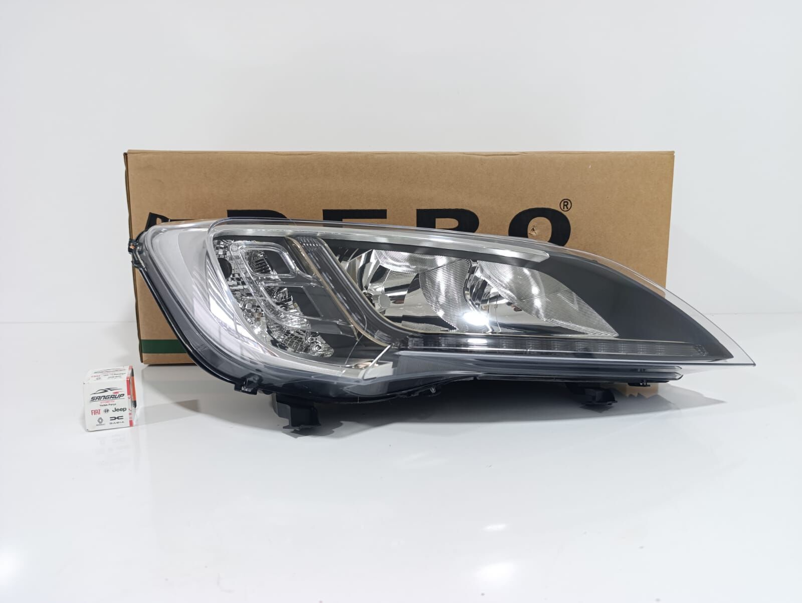 Sağ Far | Ducato Boxer Jumper - Krom Ledli