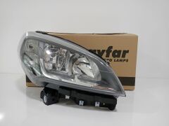 Sağ Far | Doblo (2015-2023) Motorlu - Siyah Çerçeveli